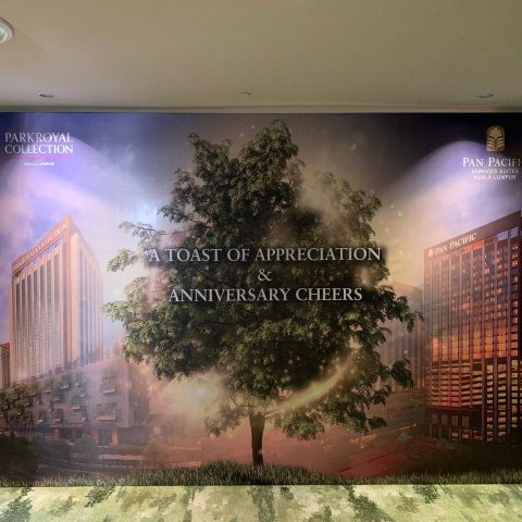 High-quality backdrop rental for corporate functions.